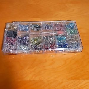 Rhinestone Box Nail Art